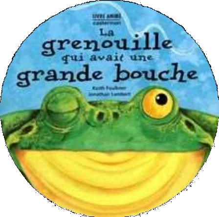 Livre La grenouille qui avait une grande bouche utilisé comme support d’atelier